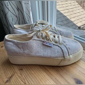 SUPERGA Platform Sneakers 8.5